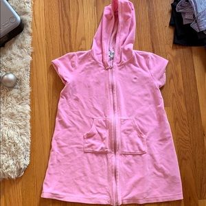 Pink Hoodie Coverup